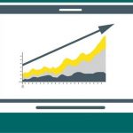 KPIs: entenda sua importância antes de realizar uma ação. #PraCegoVer: Fundo azul, com notbook mostrando uma tela com indicadores e gráficos.